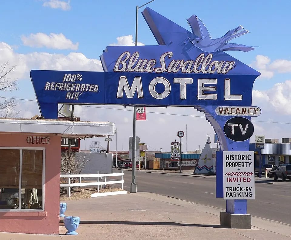 Blue Swallow Motel in New Mexico