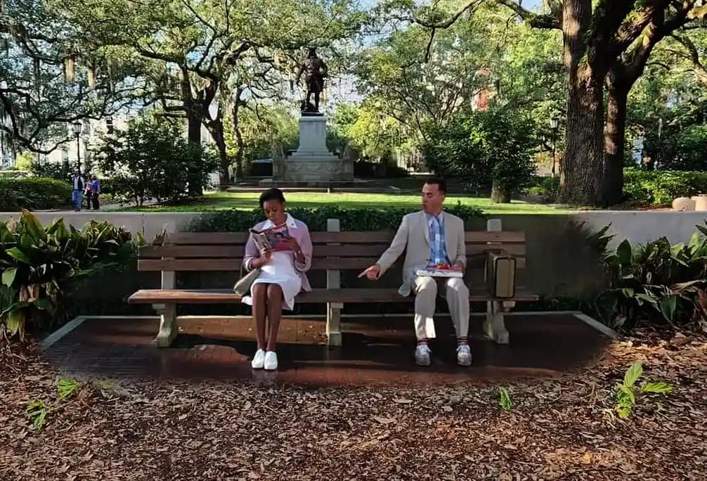 Forrest Gump Bench Savannah