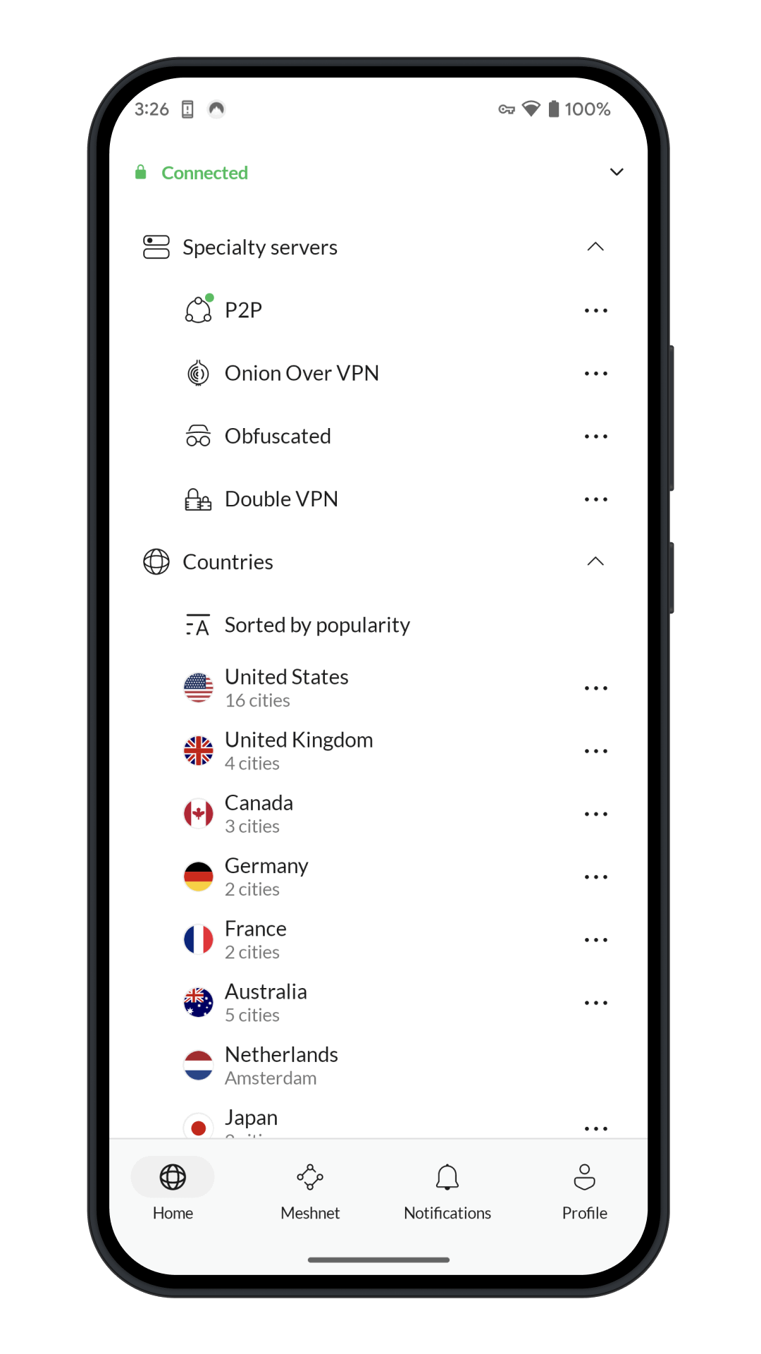 android specialty servers us